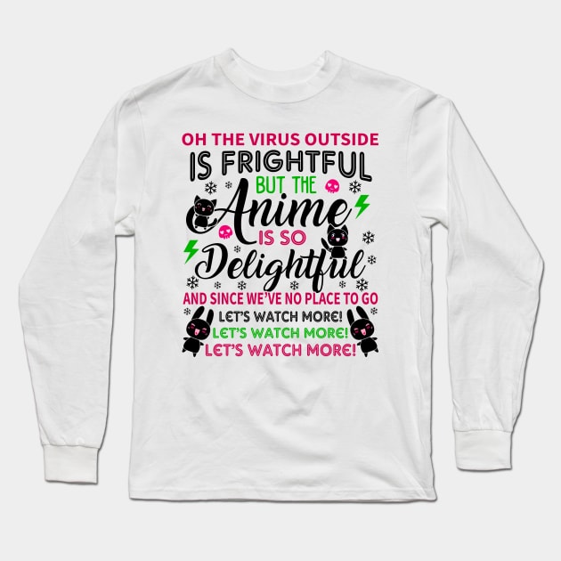 Anime Xmas Sweater Long Sleeve T-Shirt by KsuAnn